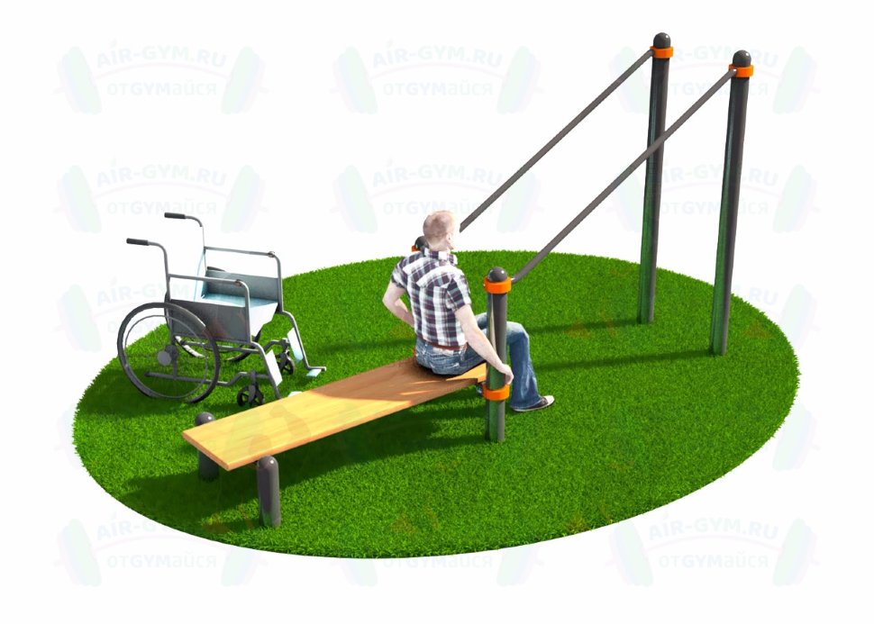 Брусья в подъем со скамьей СВС-136-М