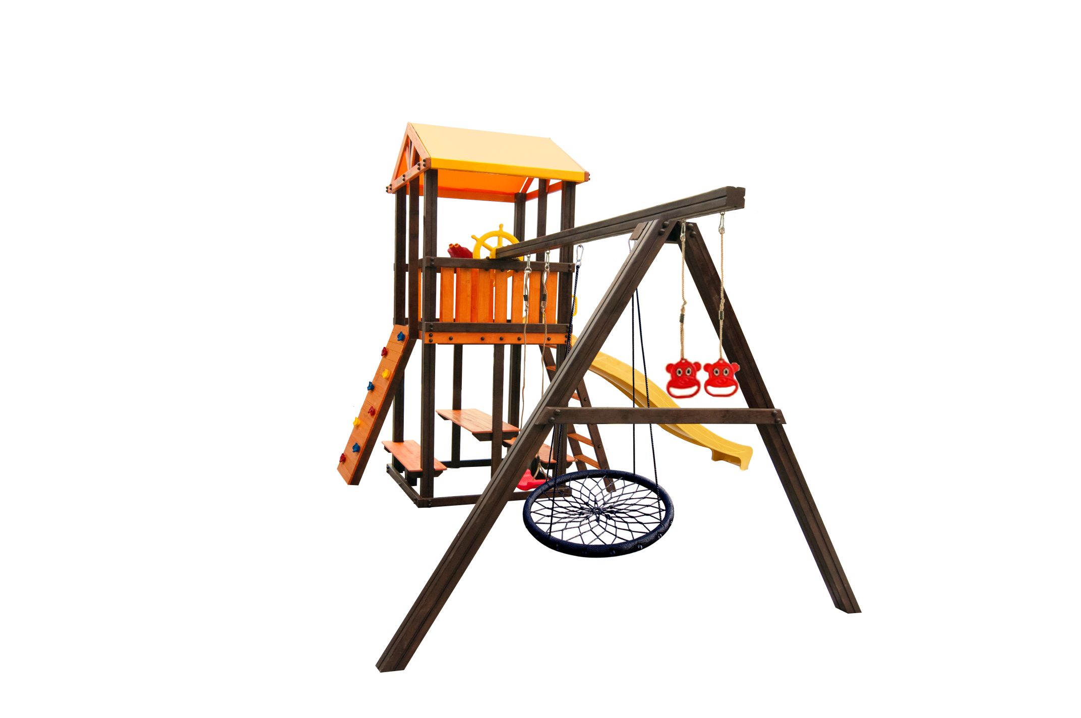 Игровой комплекс Perfetto sport «Bari-4» + качели "Паутина"