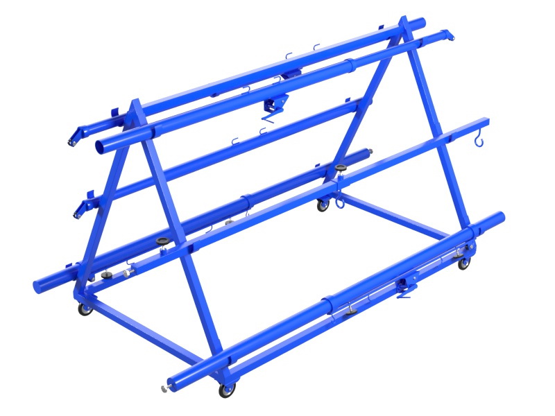 Тележка для хранения и перевозки волейбольных стоек 03.1000