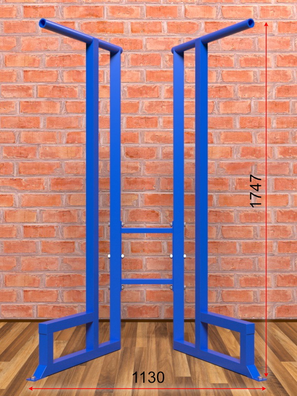 Брусья напольные под углом, разборные (04.113)