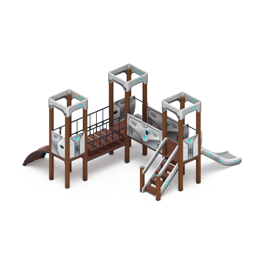 КОРОЛЕВСТВО (техно) детский игровой комплекс ДИК 1.15.03-02 (H=900)