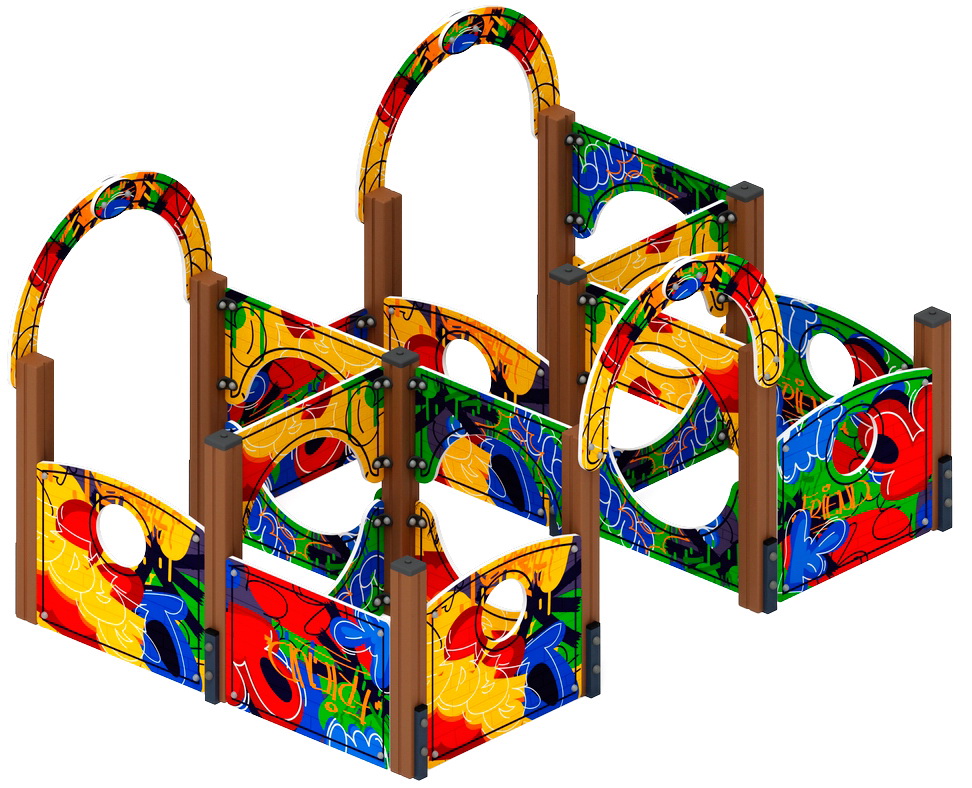 Лабиринт КУБИК 2 (Граффити) игровая форма МФ 20.01.02-10