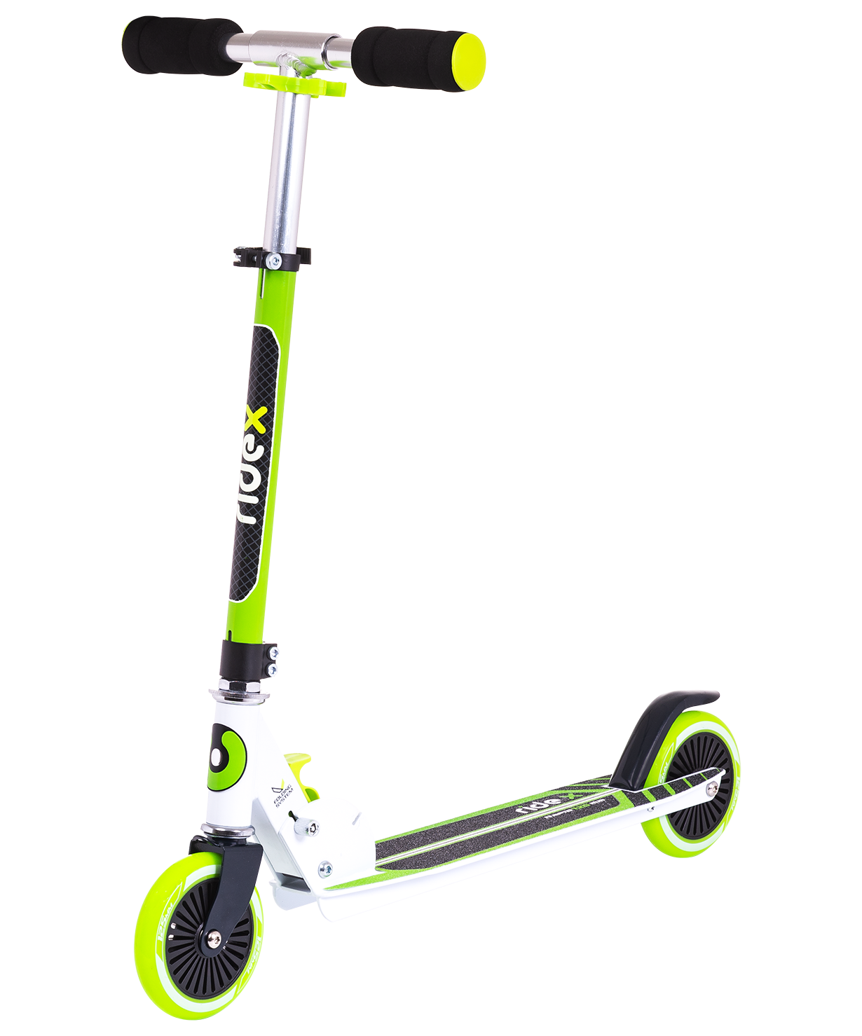 Самокат 2-колесный Rapid 125 мм, зеленый