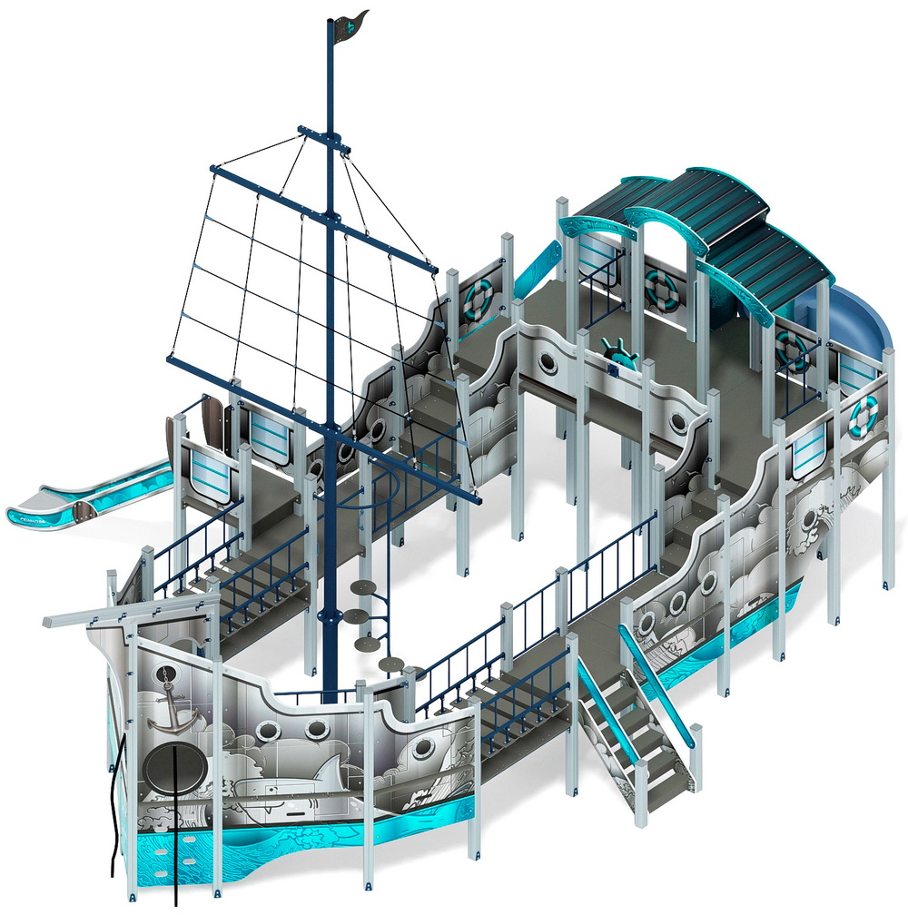 ФРЕГАТ детский игровой комплекс ДИК 2.03.3.04-12 (H=2000, H=1500)