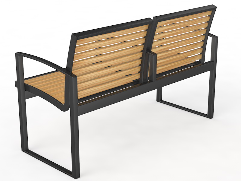 Уличная скамейка со спинкой «Барин» (14.6.5000)