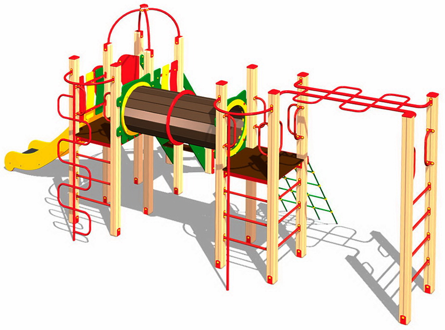 Детский игровой комплекс ZION Белый медведь (КД082)