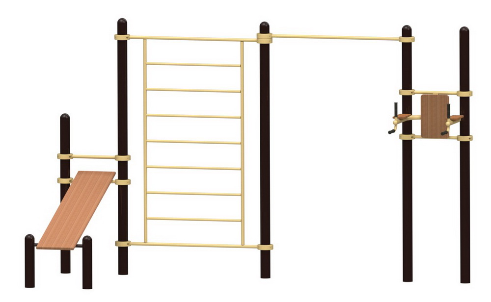 Спортивный комплекс 176 YSK176, 76 мм, серый, серый