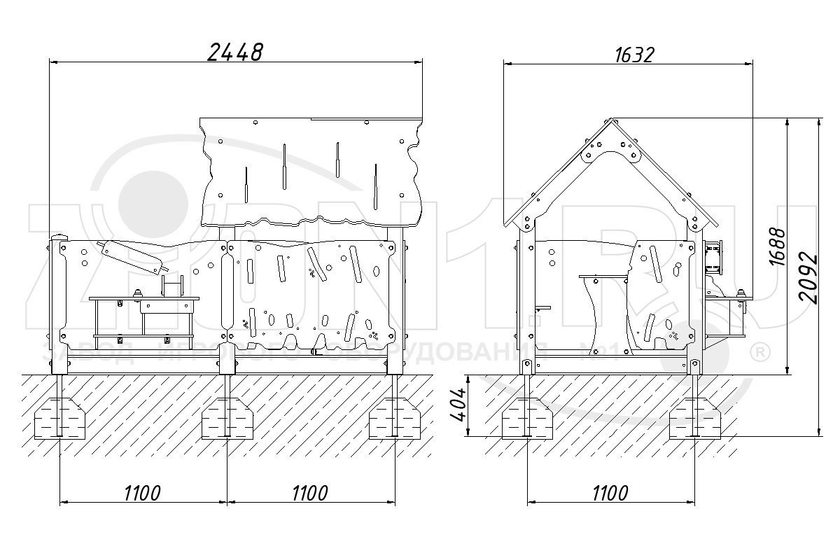 Домик ZION Хижина с кухней (ИМ111)
