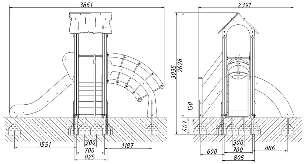 Детский игровой комплекс ZION Дом, который построил Джек (КД047)