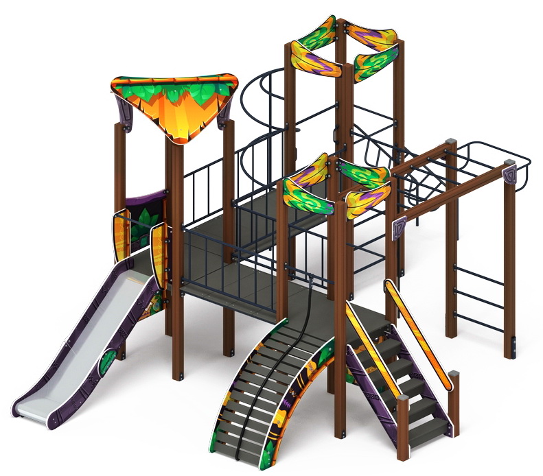 ВОЛШЕБНЫЙ ГОРОД детский игровой комплекс ДИК 2.19.02-01 (H=1200)