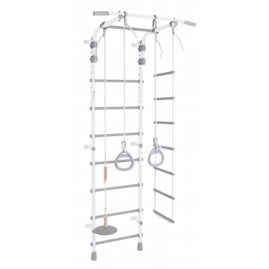 Шведская стенка Pastel 2 (белый-серый)