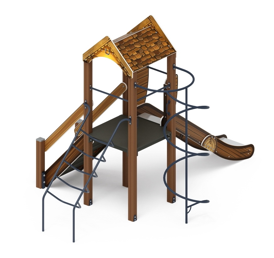 ИГРАЙТЕ С НАМИ (Эко) детский игровой комплекс ДИК 2.01.1.04-02 (Н=1200)