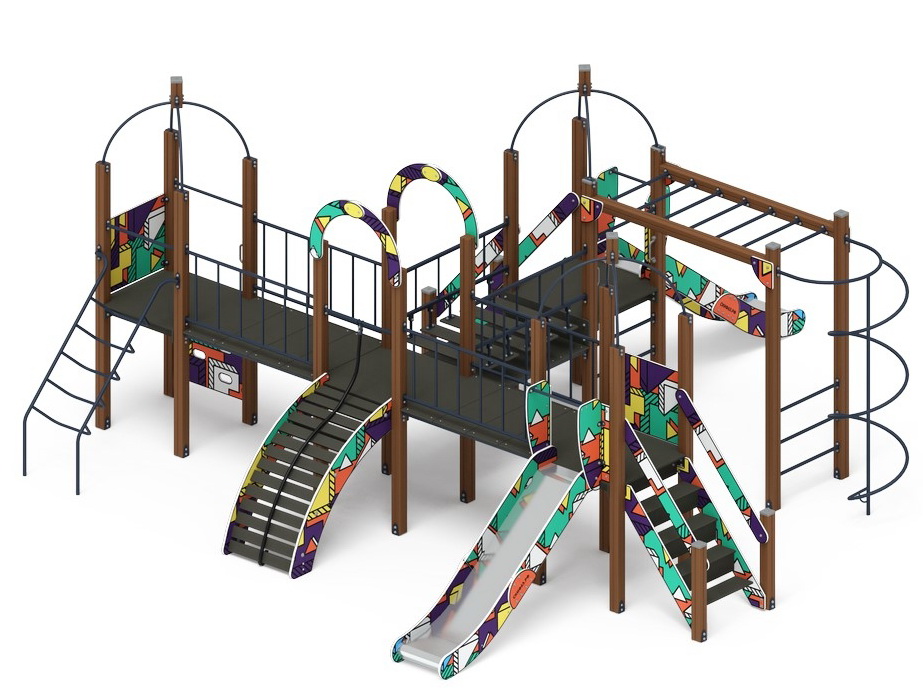 НАВИНА (Геометрия) детский игровой комплекс ДИК 2.09.07-02 (H=1200)