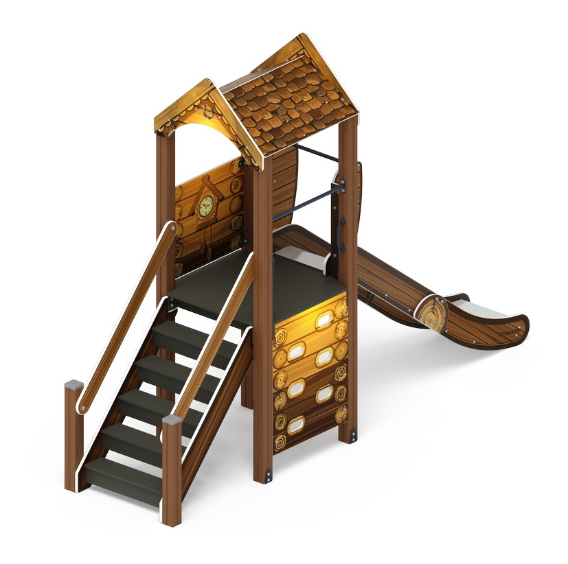 ИГРАЙТЕ С НАМИ (Эко) детский игровой комплекс ДИК 2.01.1.01-02 (Н=1200)