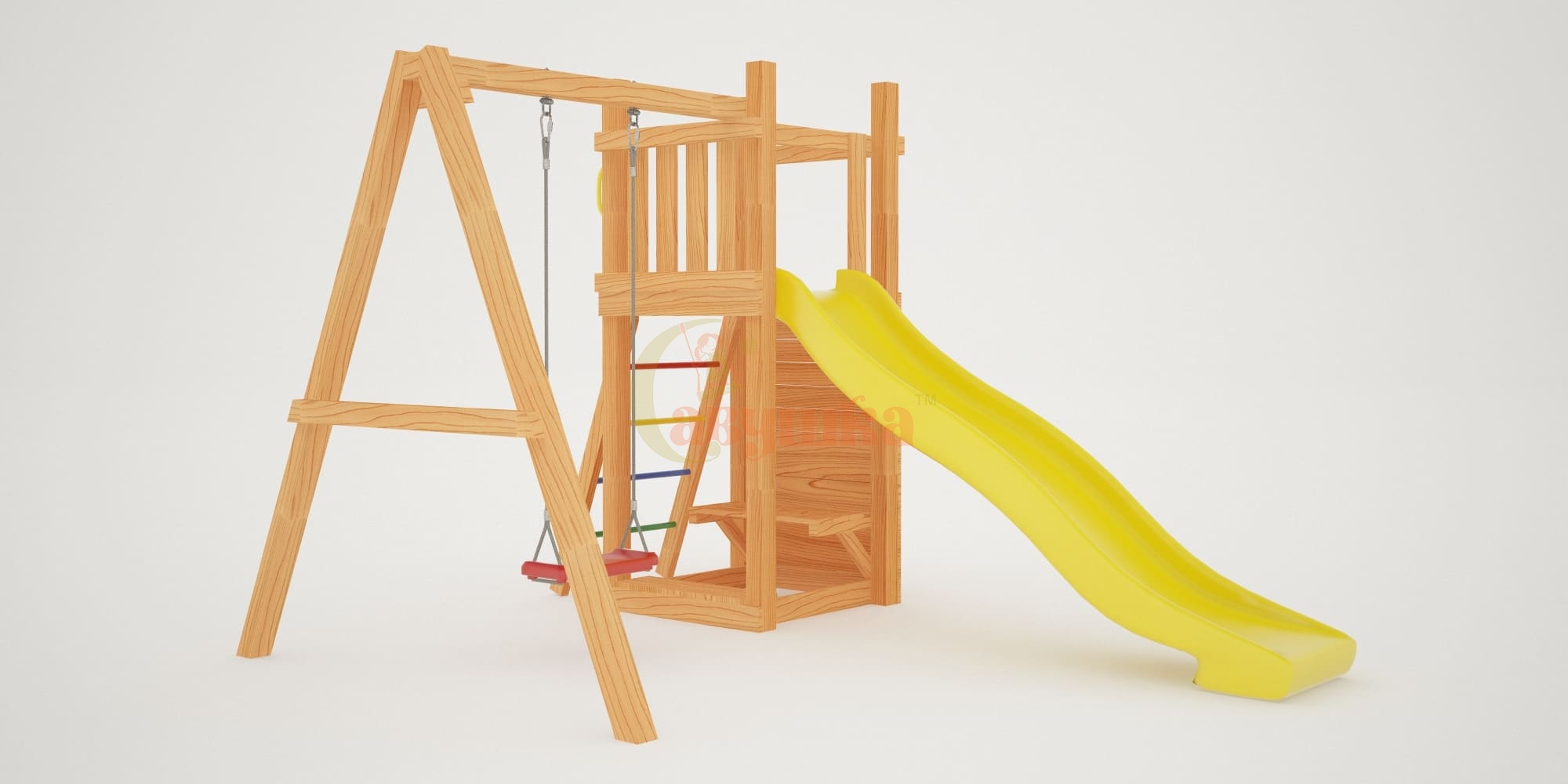 Детская площадка Савушка Мастер-6 с качелями