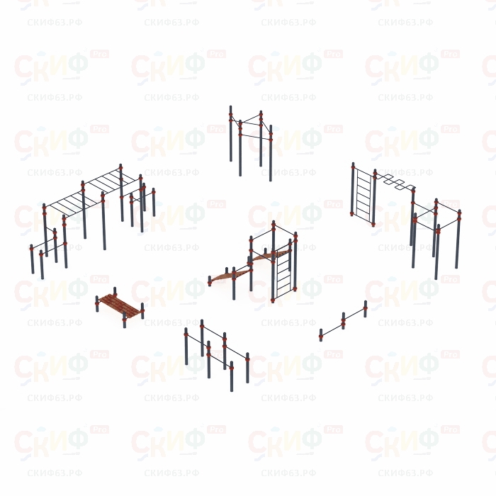 Уличный атлетический комплекс ВОРКАУТ 39 (108)