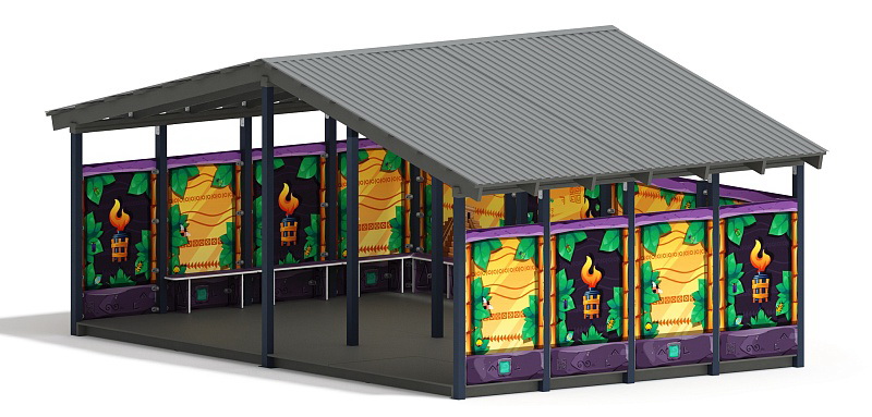 Теневой навес (Майя) МФ 70.6.4-06