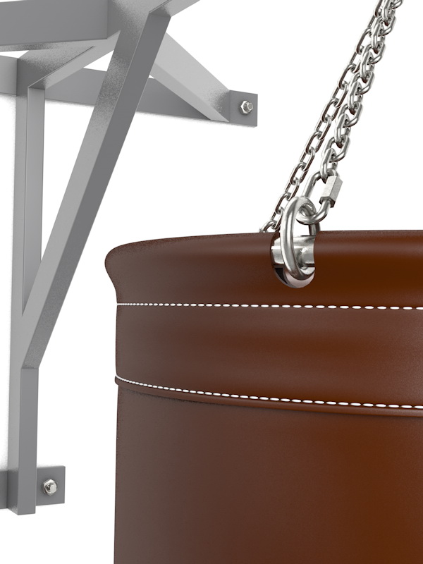 Боксёрский мешок, вес 95-110 кг, кожа, профессиональный (05.103)