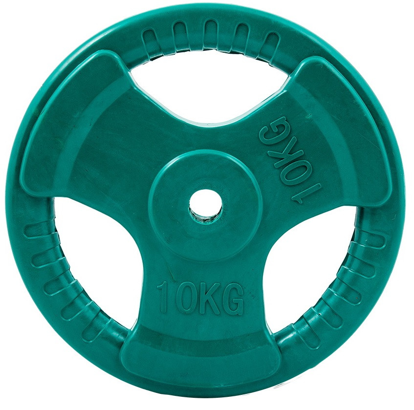 Диск для штанги цветной обрезиненный D-26, 10 кг