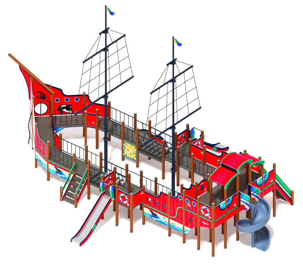 ФЛАГМАН детский игровой комплекс ДИК 2.03.3.03-10 (H=1200, H=1500, H=2000)