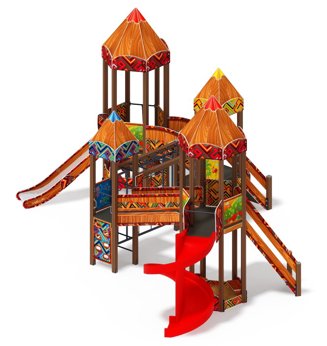 КАРАНДАШИ детский игровой комплекс ДИК 2.26.06-01.С (H=1200 H=2000)