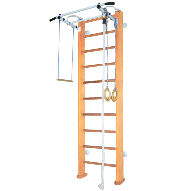 Детский спортивный комплекс Карусель 2Д.03.03 к стене Орех