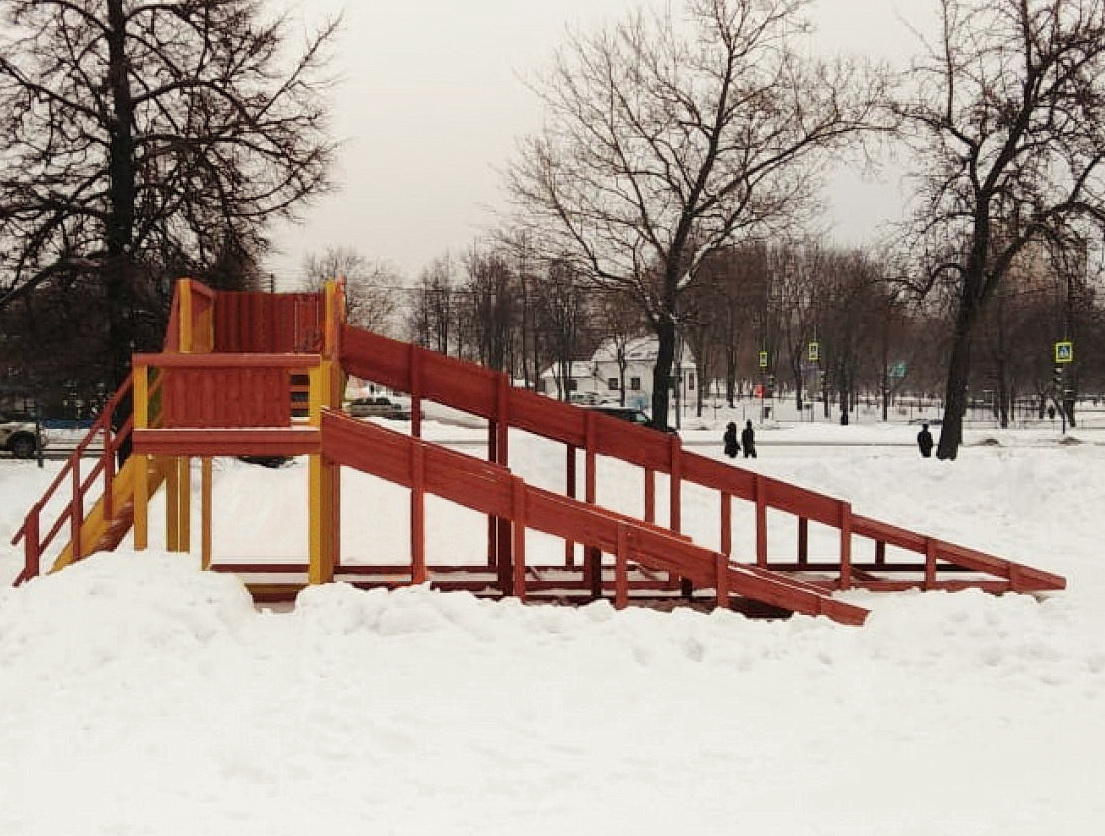 Зимняя горка ЗИМА 7 Савушка (скаты 5 и 8 м)