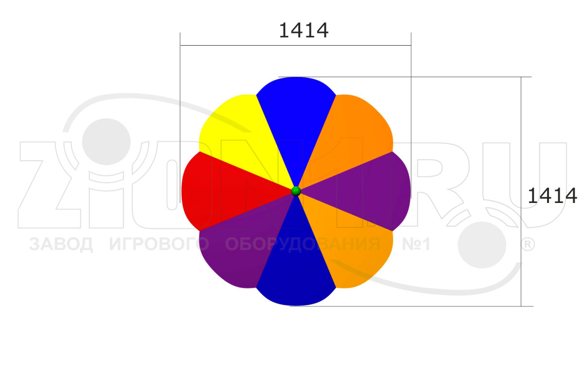 Грибок для песочницы ZION Ромашка (П021)