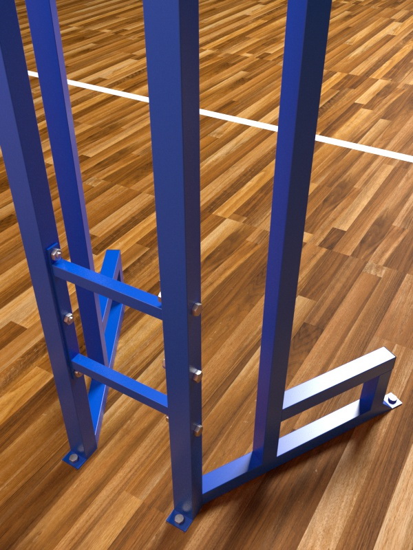 Брусья напольные под углом, разборные (04.113)