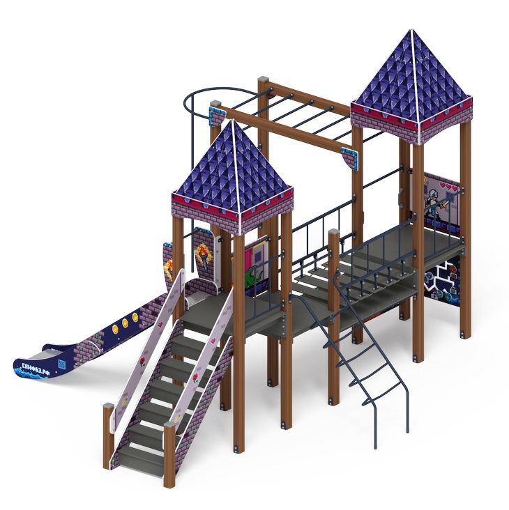 ЗАМОК детский игровой комплекс ДИК 2.18.01-03 (H=1500)