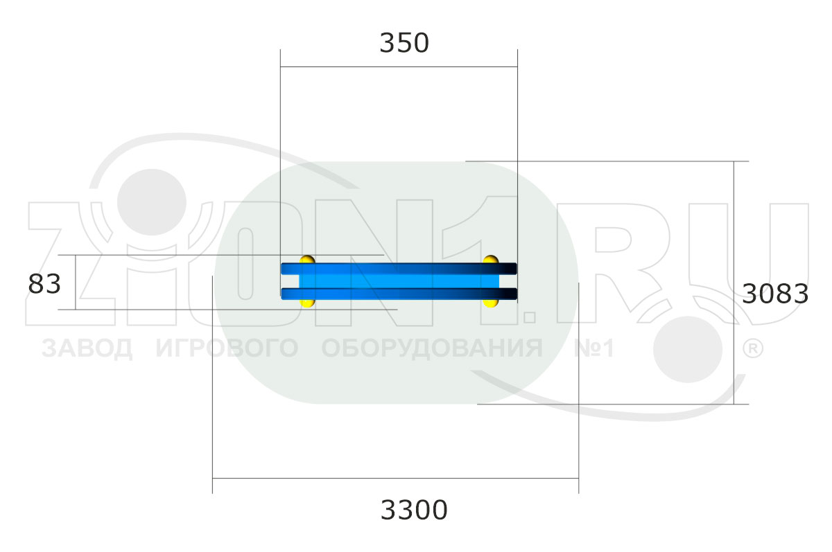 Ростомер ZION уличный двусторонний, разные цвета