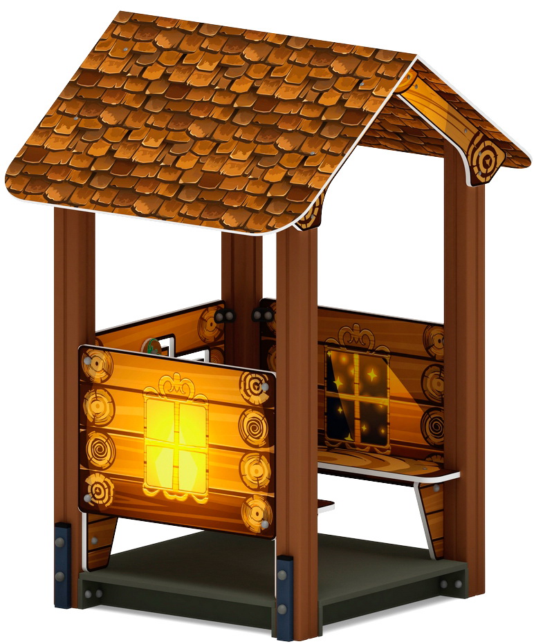 ДОМИК МАЛЫЙ 4 (Эко) для детской площадки МФ 10.01.04-02