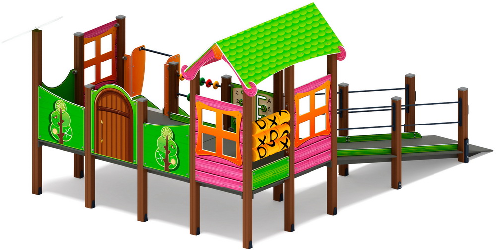 Детский игровой комплекс Забота ЛУКОМОРЬЕ ДОВ 20.25.01