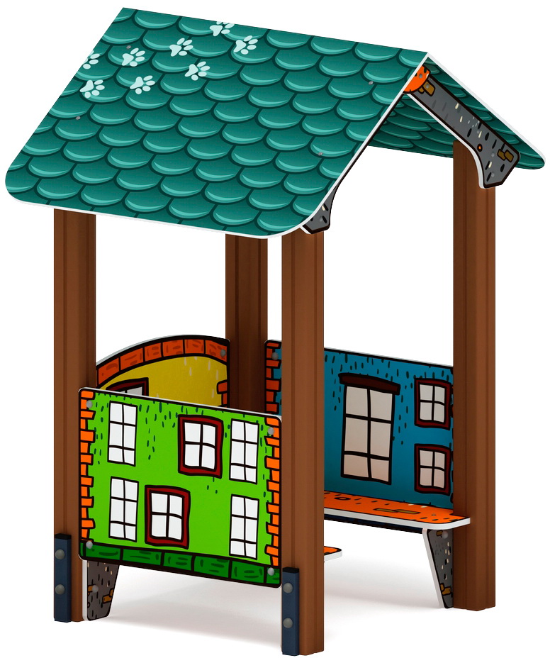 ДОМИК МАЛЫЙ 1 (Город) для детской площадки МФ 10.01.01-01