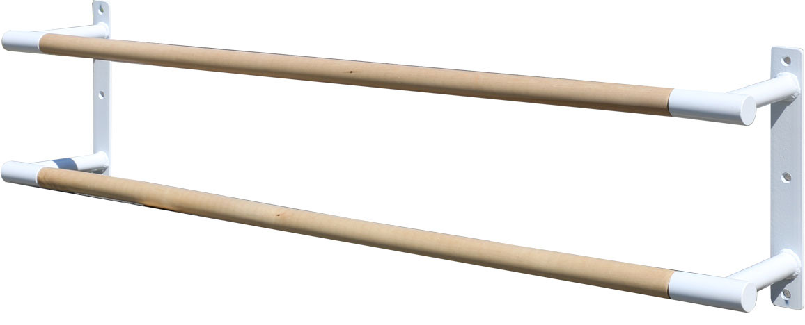 Станок хореографический PREMIUM навесной, двухрядный 2 м Береза