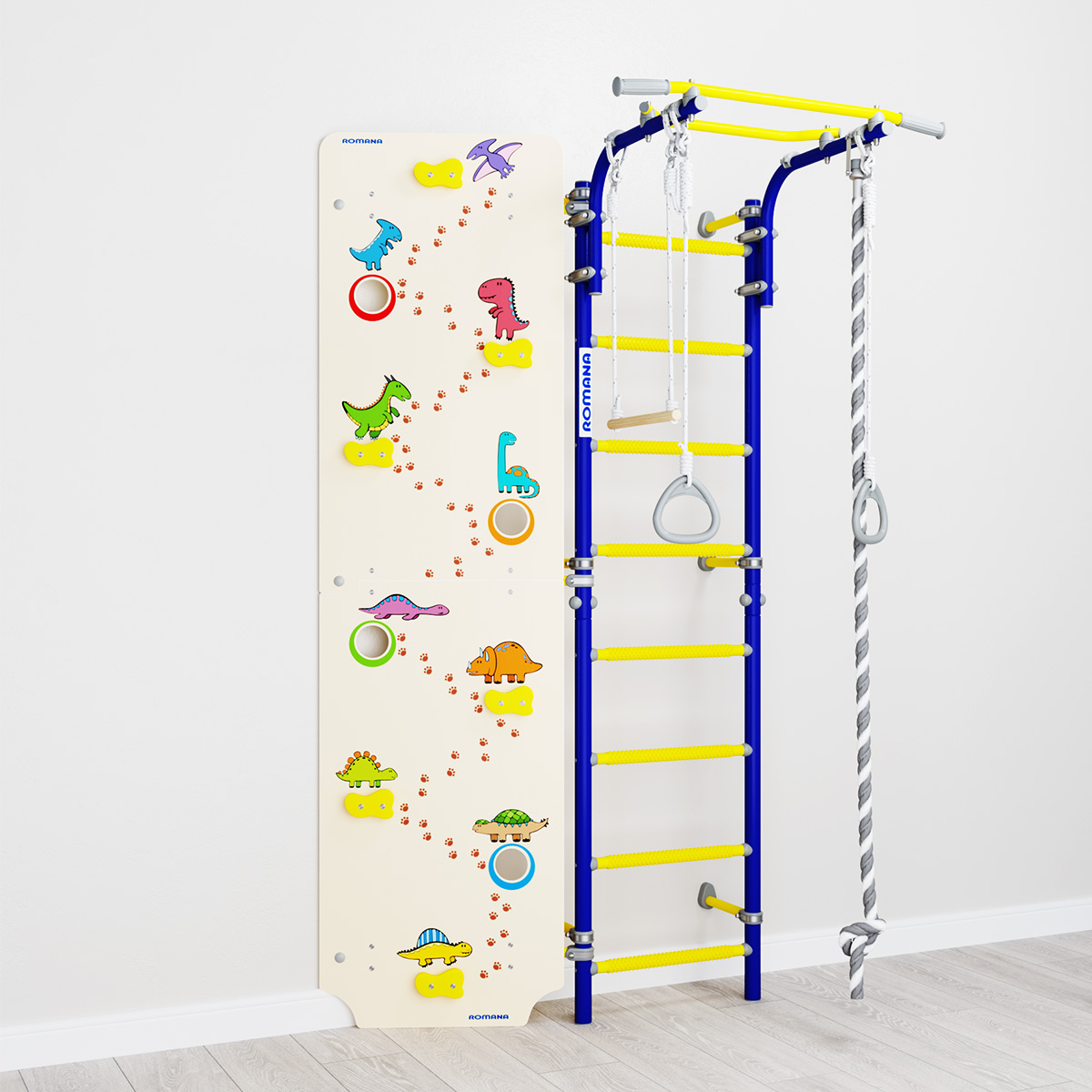 Шведская стенка Next Skalolaz ROMANA (01.21.8.06.490.03.00-24 + 6.08.00) синяя слива