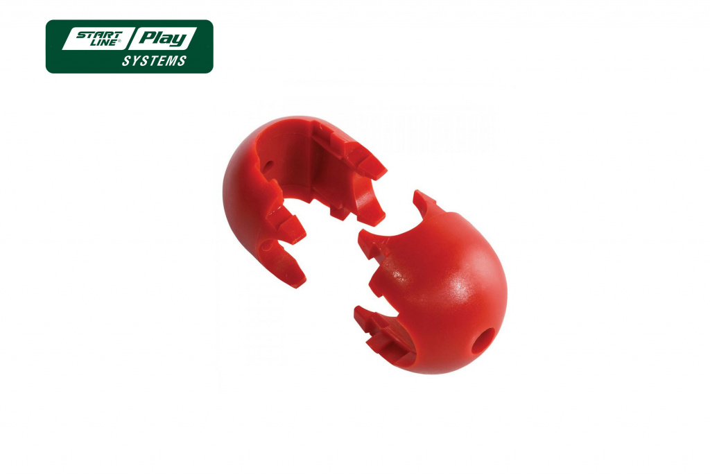 Соединитель «яйцо» для каната 16 мм (красный) для детской площадки slp systems