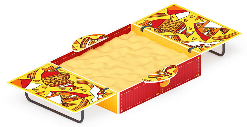 Песочница с крышкой (Рыбы) (крупная) ИО 5.01.11-08