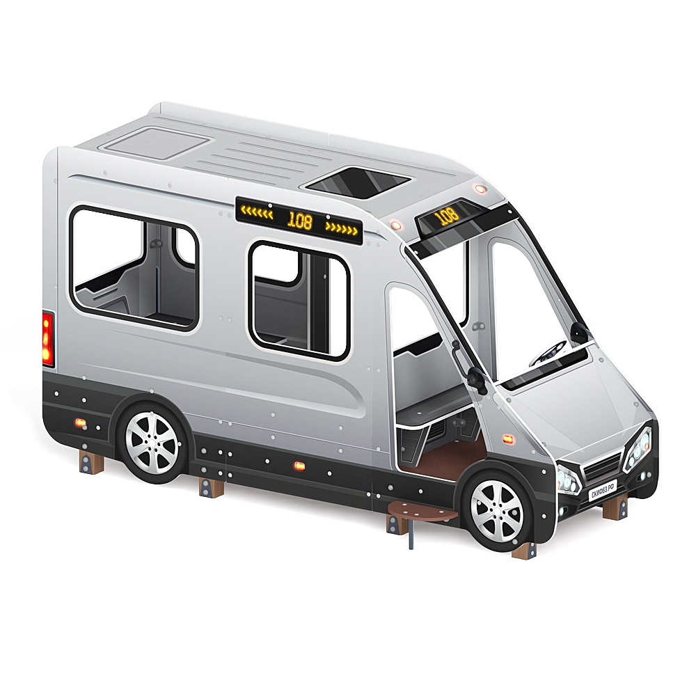 Беседка АВТОБУС для детской площадки МФ 10.03.13-02