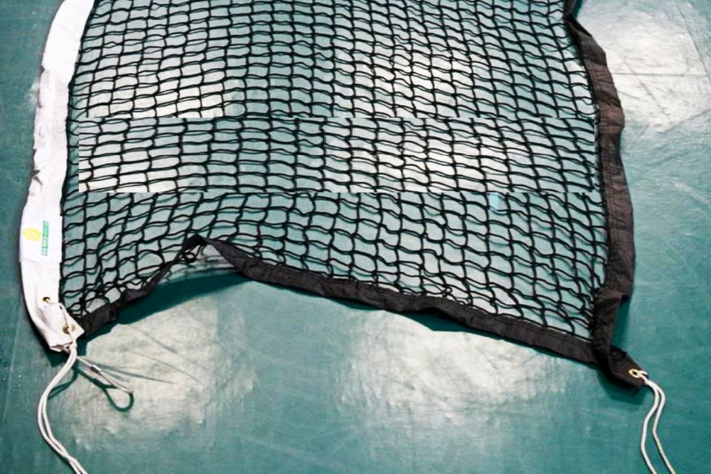 Сетка для бадминтона толщина нити 1,5 мм, трос металл (02.301)