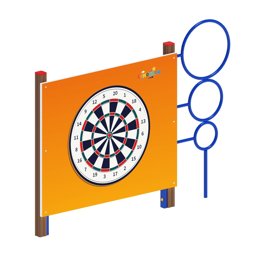 СТЕНКА ДЛЯ МЕТАНИЯ СО СТОЙКОЙ игровая форма СО 1.20.07