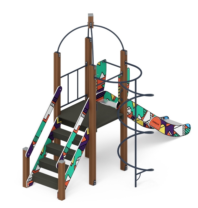 НАВИНА (Геометрия) детский игровой комплекс ДИК 2.09.01-02 (H=1200)