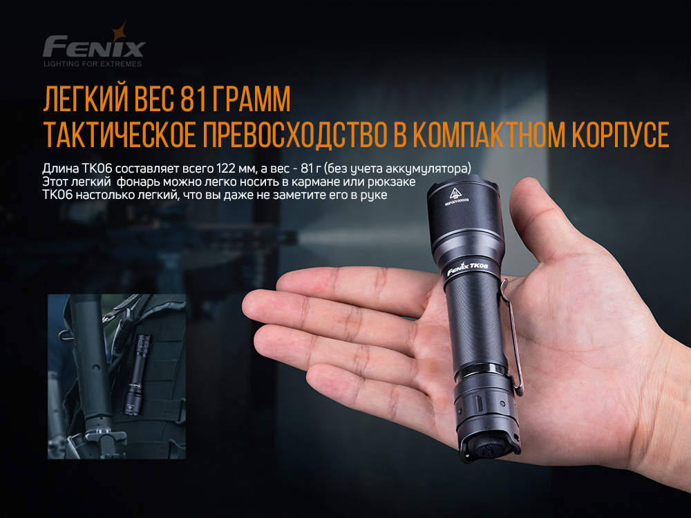 Фонарь Fenix TK06 Cree SST20 L4