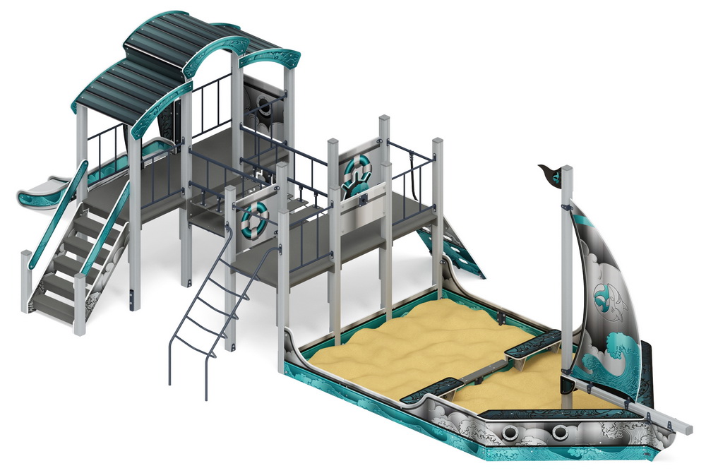 ПАРУСНИК детский игровой комплекс ДИК 2.03.3.02-05 (H=1200)