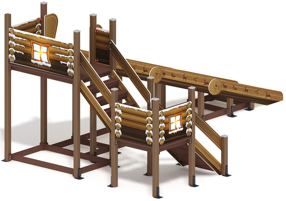 Горка зимняя (Н=2000) (Коричневый) ИО 49.01.02-03