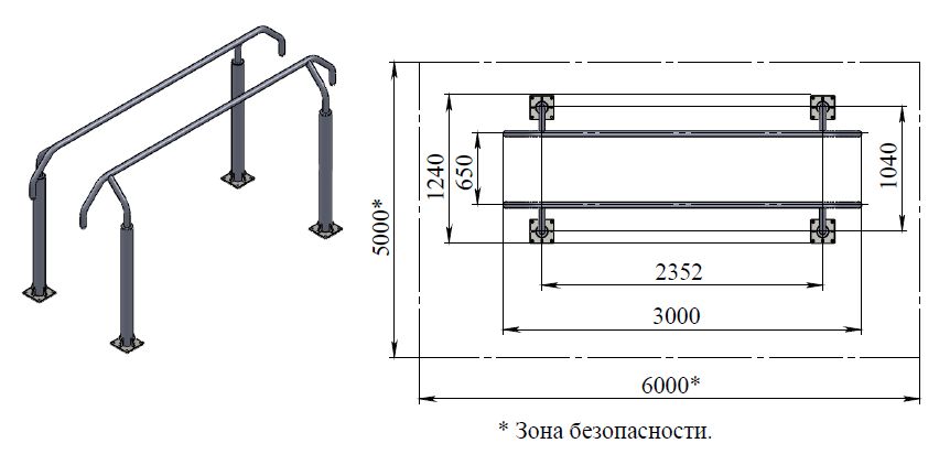 Уличный тренажер  Брусья  Air-Gym YT5