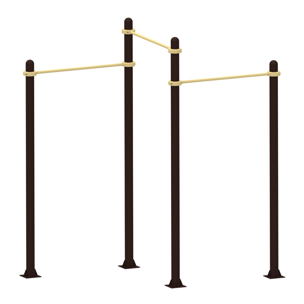 Турник разноуровневый тройной (змейка) Air-Gym YSK40