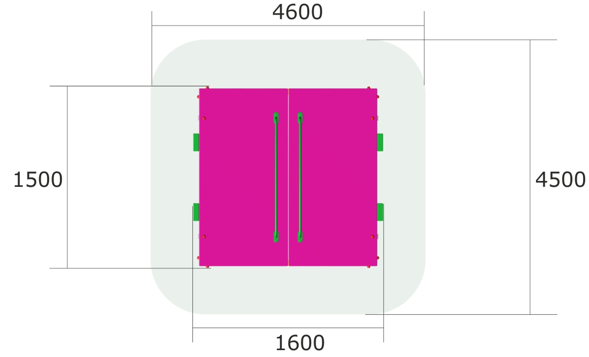 Детская песочница с откидной крышкой ZION (П056)