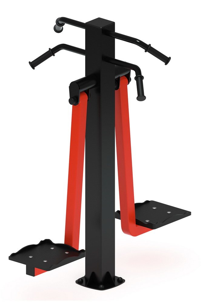 Тренажер уличный МАЯТНИК ДВОЙНОЙ (красный) СТ 029-11.П