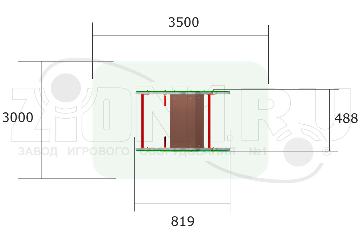 Качалка на пружине ZION Лягушонок (КЧ049)